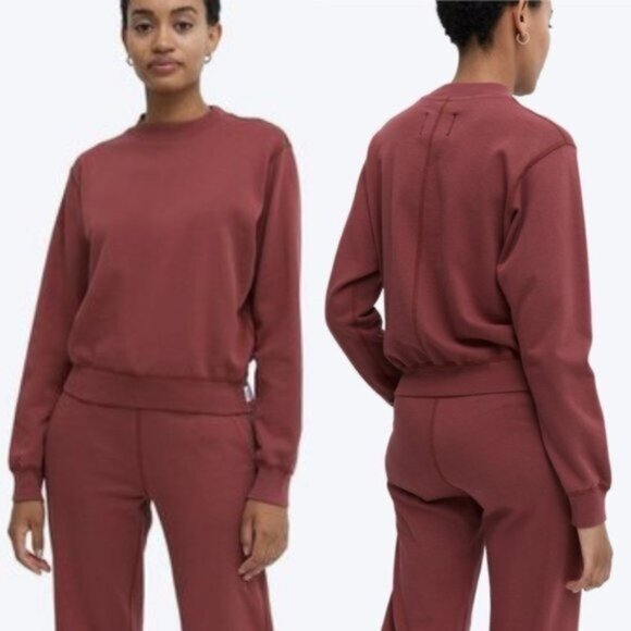 Reigning Champ Lightweight Terry Cropped Crewneck Sweatshirt - Picture 1 of 8